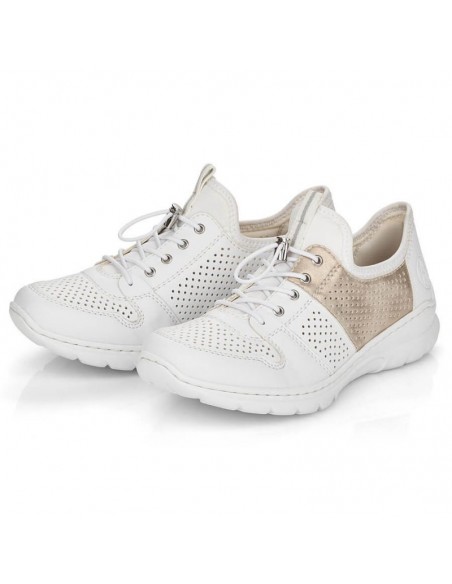 Comfortable Rieker W L325480 shoes white