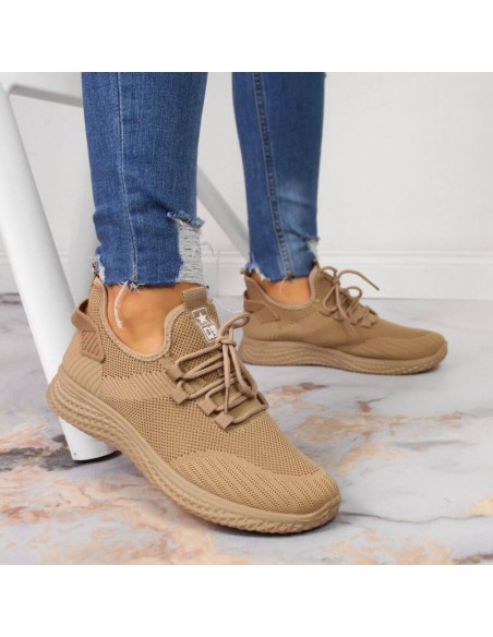NEWS W EVE268A beige sports shoes