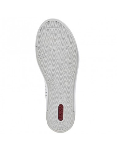 Rieker W RKR642 white openwork leather shoes