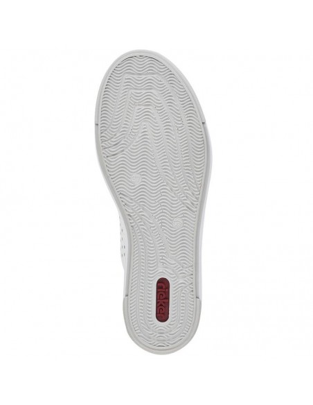 Rieker W RKR642 white openwork leather shoes
