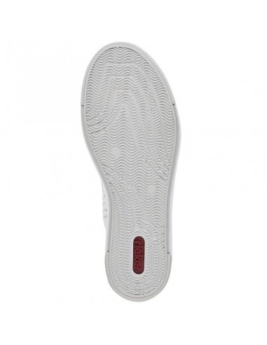 Rieker W RKR642 white openwork leather shoes