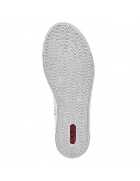 Rieker W RKR642 white openwork leather shoes