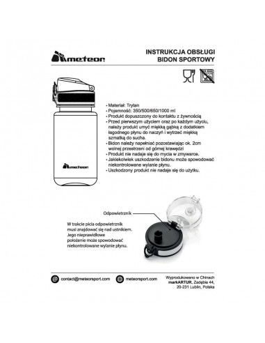 Meteor 500 ml water bottle 7457274575
