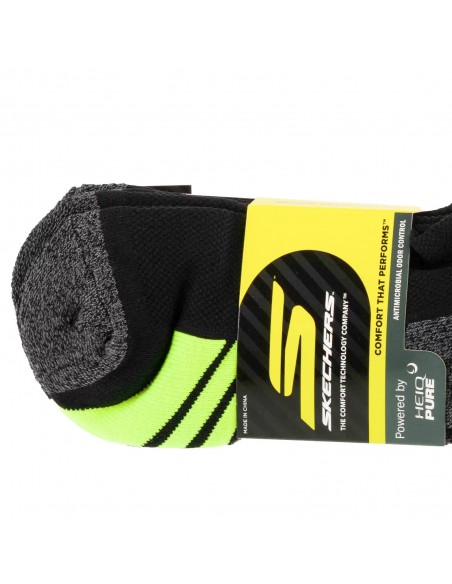 Skechers 3pk Mens 12 Terry QBlack Socks S114981HBLK
