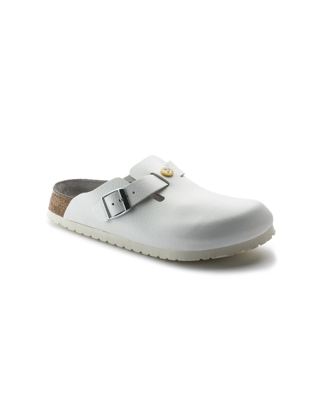 Birkenstock Women's Birkenstock Boston ESD White clogs natural leather medical narrow slippers 0061378