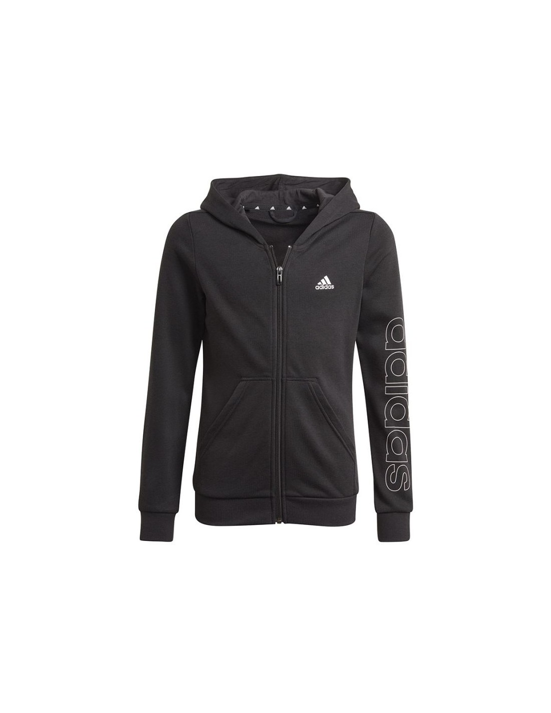 Adidas Essentials Logo FullZip Hoodie Jr GN4050