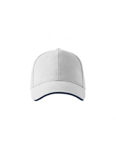 Unisex Sandwich Cap 6P White 2