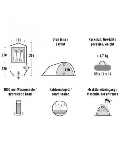 High Peak Kira 31 tent green 10371