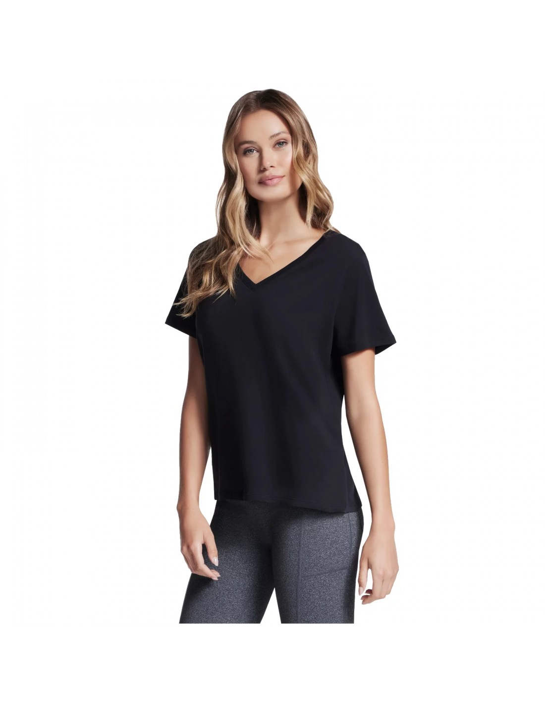 Skechers Pima VNeck Tee TP130BLK