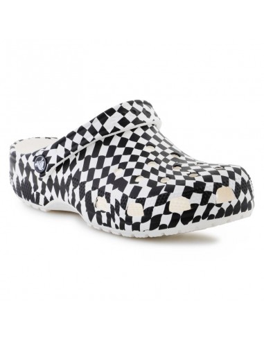 Crocs Classic warped checker clog 211007103 flip flops 2025