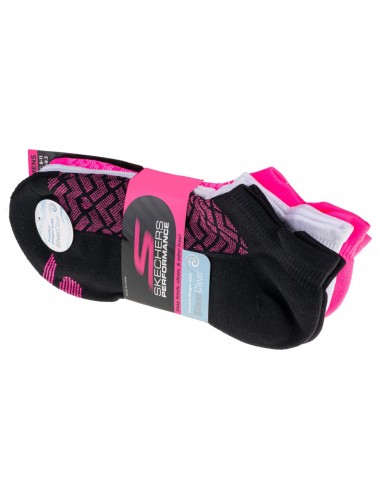  Skechers 3pk Womens 12 Terry Low Cut Socks S115103BKPK 2025