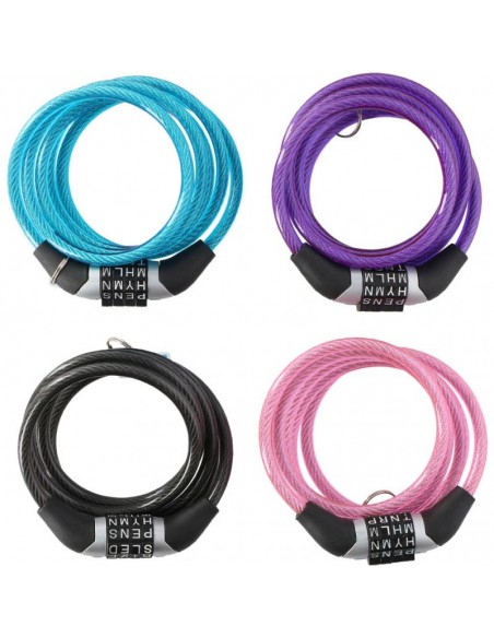 Dunlop password lock bike lock 6 mm 120 cm ST 4ass 02922