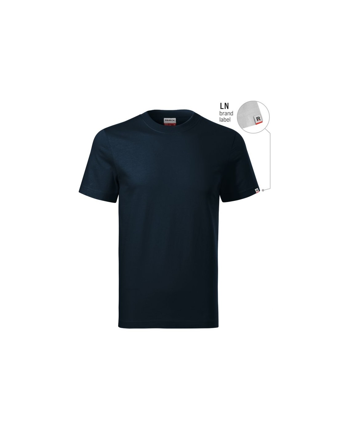 Malfini Base Unisex Tshirt Navy brand label