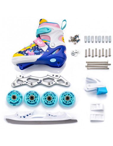 Inline skates Meteor 4in1 Unicorn L...