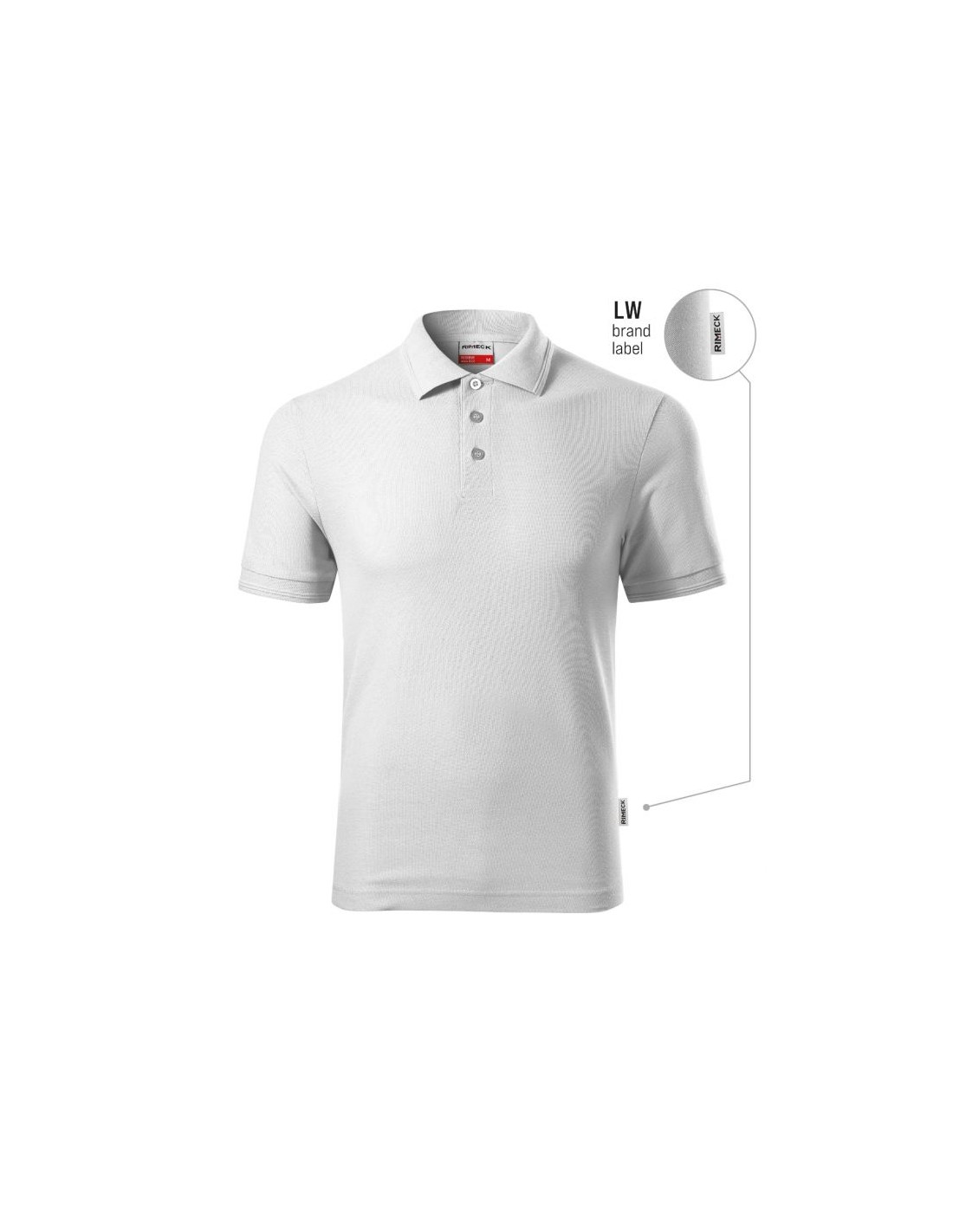 Men's Reserve Polo Shirt White brand label