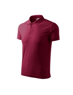 Men's Pique Polo Shirt garnet