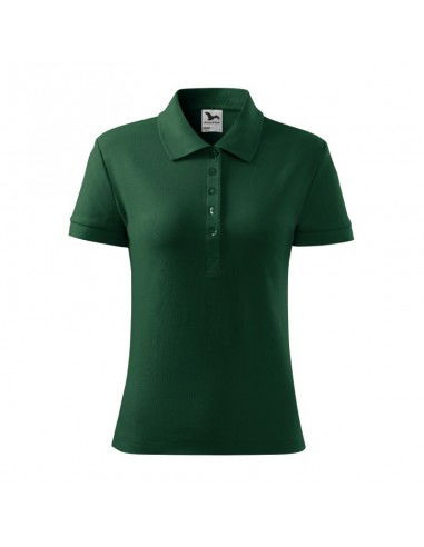 Women's Cotton Polo Shirt Dark Green