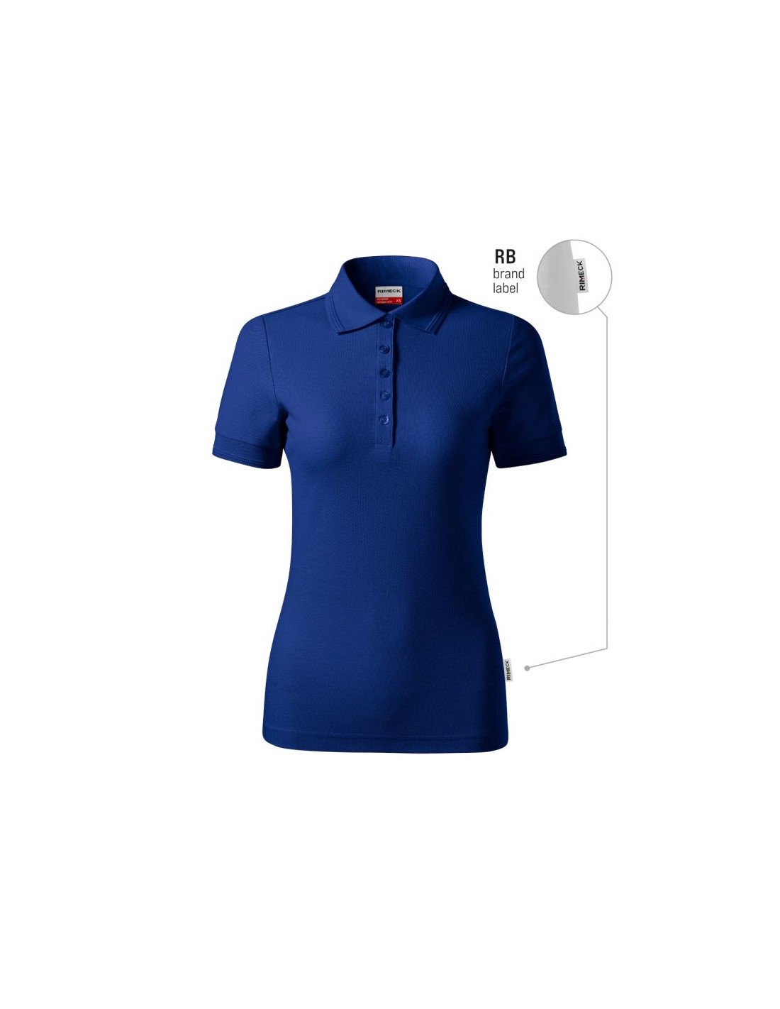 Malfini Reserve Women's Polo Shirt Cornflower brand label