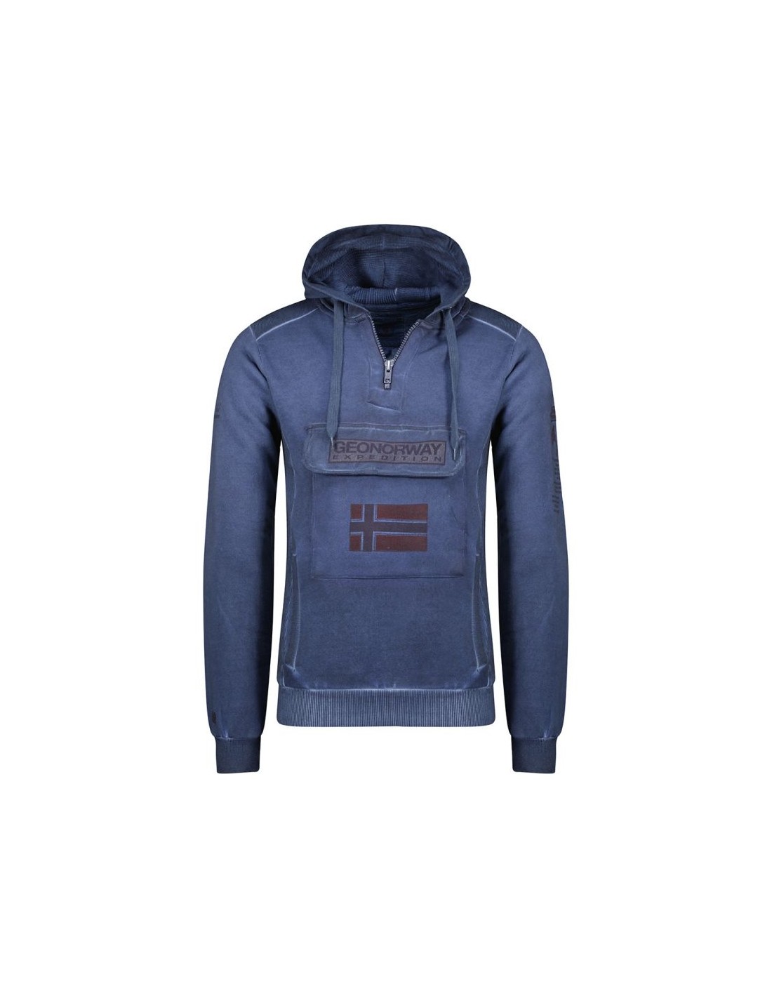 Geographical Norway Gymclass EO Tiedye Badge Sweatshirt