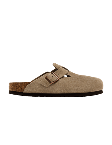 Birkenstock Boston Soft Footbed Suede Taupe Narrow Fit 560773 MBS