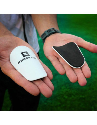 Proskary Mini white football shin guards
