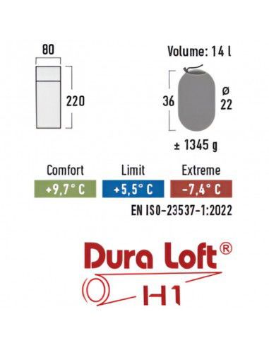 High Peak Frazer 200 Sleeping Bag 20095