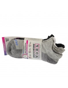 Skechers 3pk Work Lowcut Womens Socks S119052GRBK