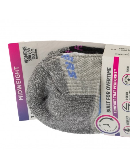 Skechers 3pk Work Lowcut Womens Socks S119052GRBK