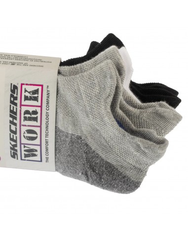 Skechers 3pk Work Lowcut Womens Socks S119052GRBK