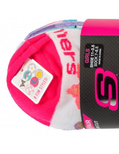 Skechers 6pk Girls Butterfly Socks...