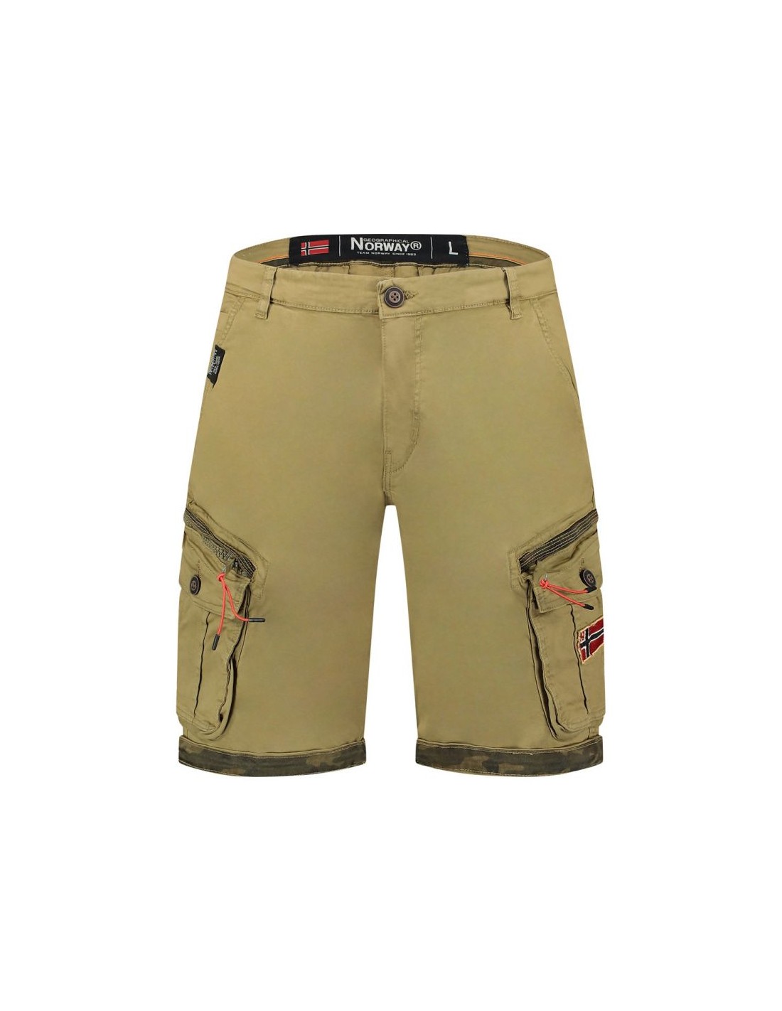 Men's Sports Shorts Geographical Norway Beige