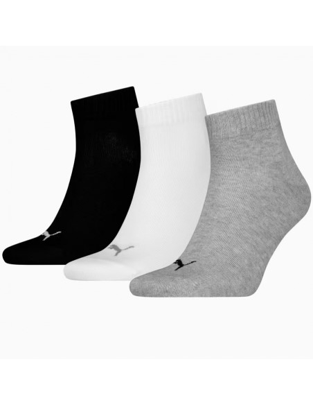 Puma Quarter Plain Socks 3 Pairs 93858917