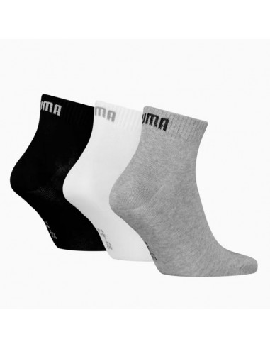 Puma Quarter Plain Socks 3 Pairs 93858917