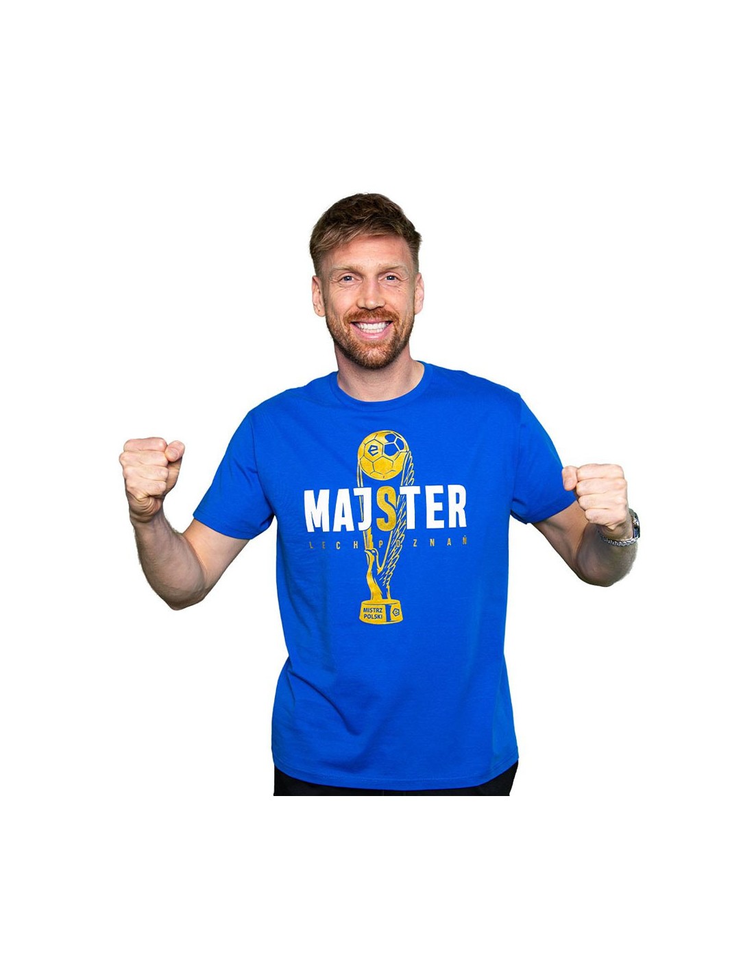 Men's T-Shirts KKS Lech Blue