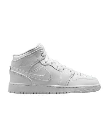 Jordan 1 Mid Triple White 2023 GS 554725136 MBS
