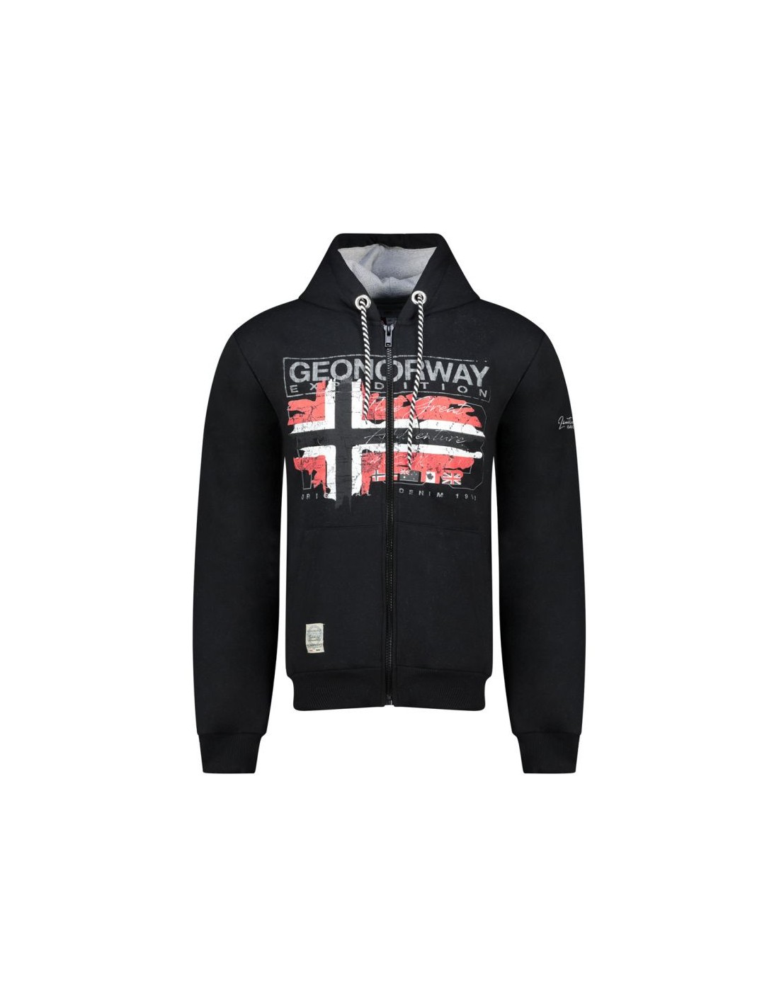Geographical Norway Grusty DB 100 M sweatshirt WZ3083HGNBlack