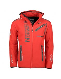 Geographgical Norway Royaute ASSOR A MEN 068 M WW1973HGNRed Black softshell jacket