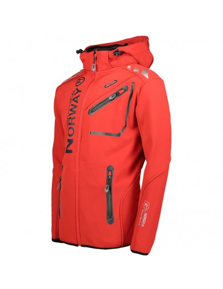Geographgical Norway Royaute ASSOR A MEN 068 M WW1973HGNRed Black softshell jacket
