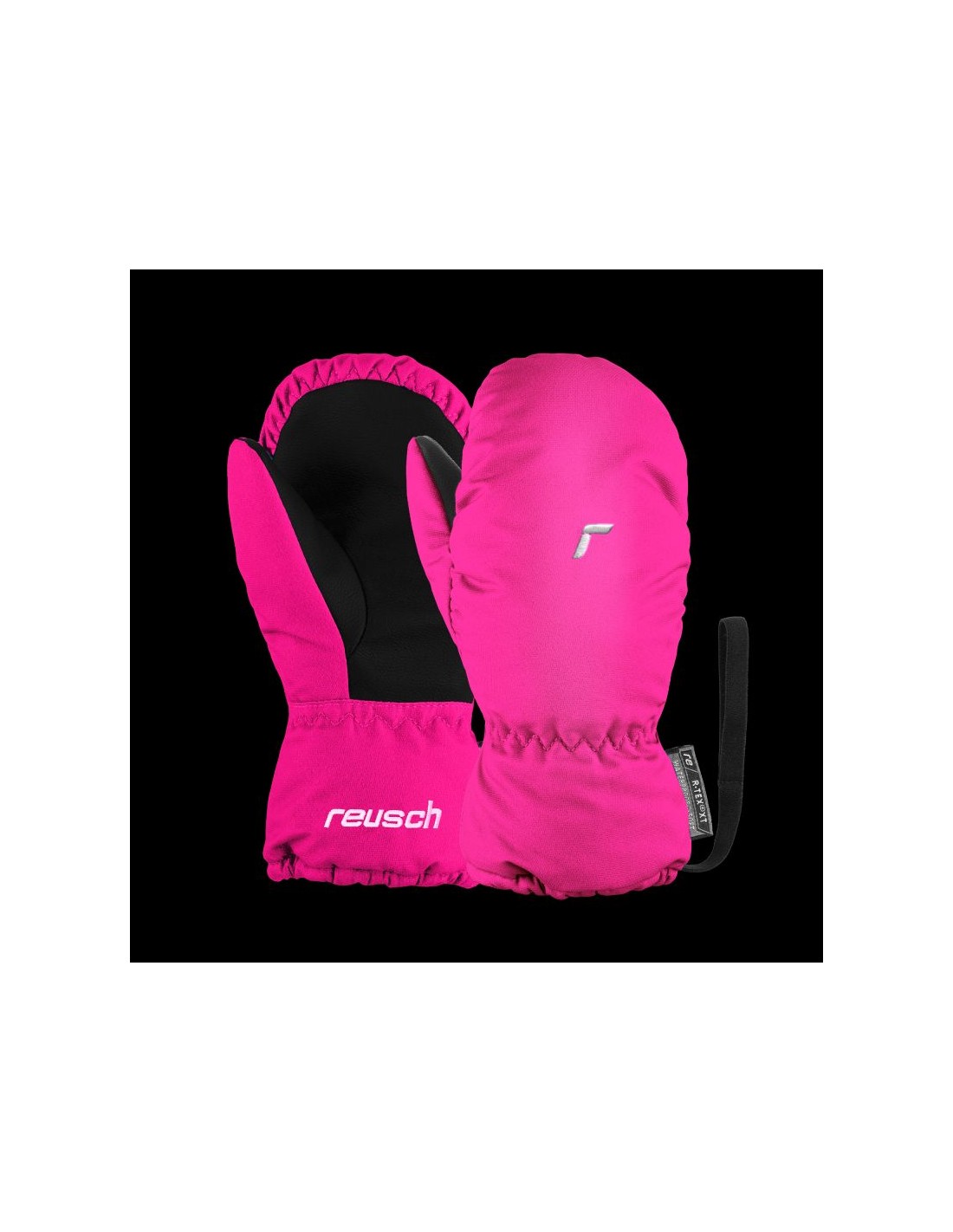 Reusch Olly RTEX XT Mitten Children's Ski Gloves Velcro Waterproof Insulated Pink 61855883350