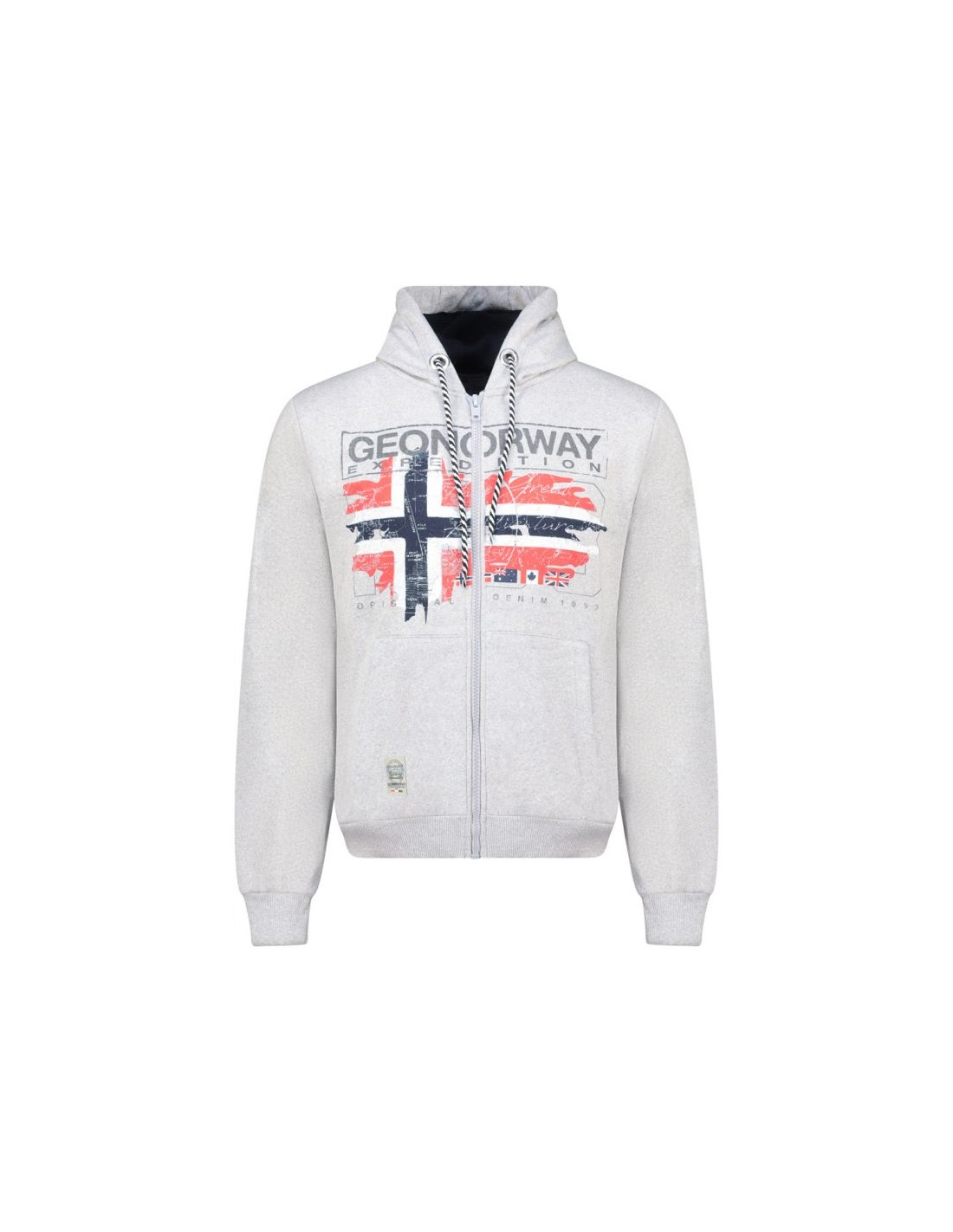 Geographical Norway Grusty Blended DB 100 M sweatshirt WZ3084HGNBlended Gray