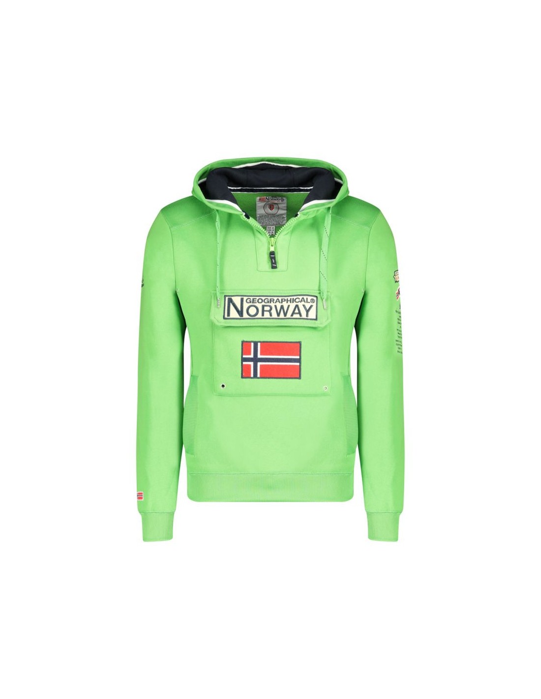 Geographical Norway Gymclass 054 Pop M sweatshirt WW4181HGNFlashy green