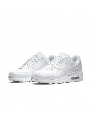 Nike Air Max 90 Leather Triple White...