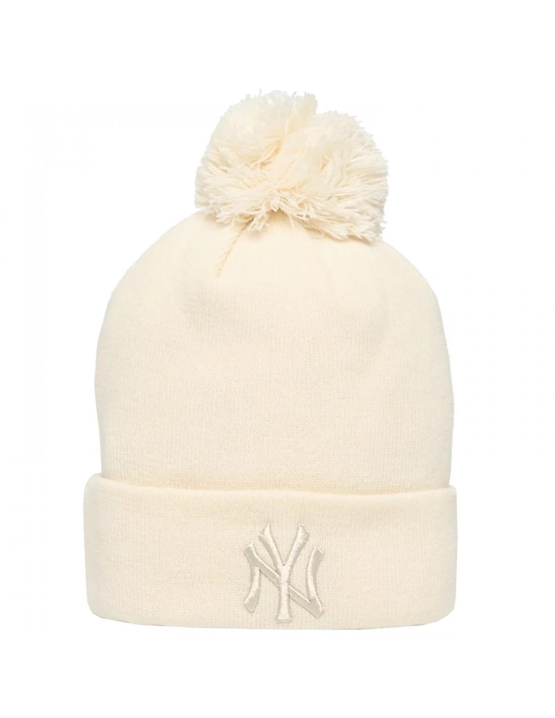 New Era Wmns Metallic Bobble Beanie New York Yankees Hat 60691357