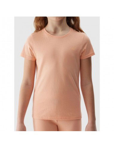 100 cotton plain girls' Tshirt 4F Junior