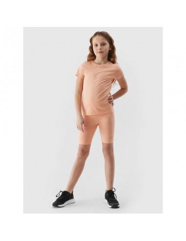 100 cotton plain girls' Tshirt 4F Junior