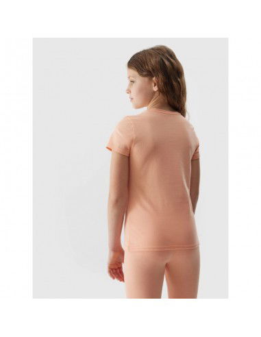 100 cotton plain girls' Tshirt 4F Junior