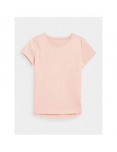 100 cotton plain girls' Tshirt 4F Junior