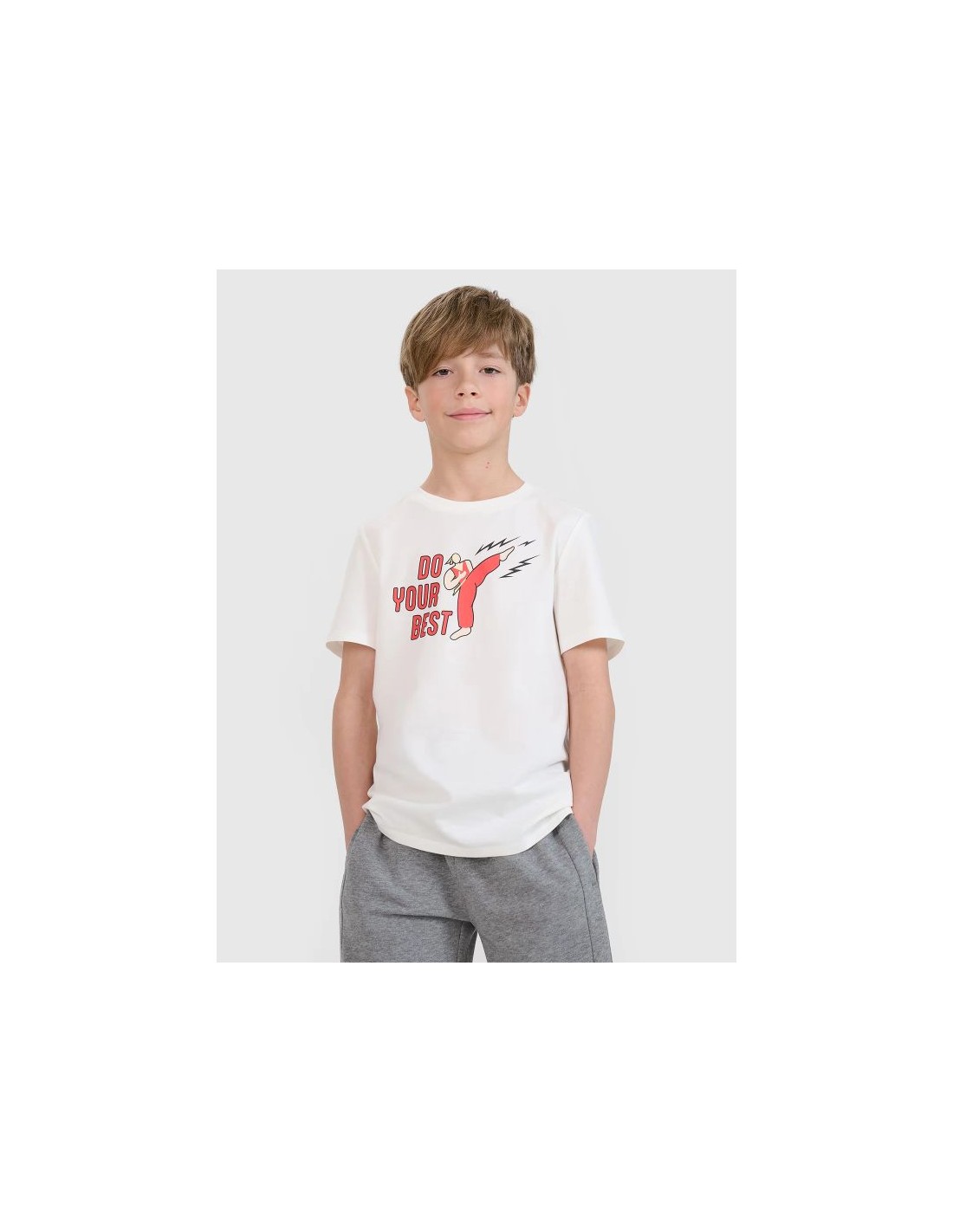 Boy's regular printed Tshirt 4F 4FJRSS25TTSHM264311S