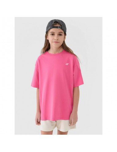Girls' oversize plain Tshirt 4F...
