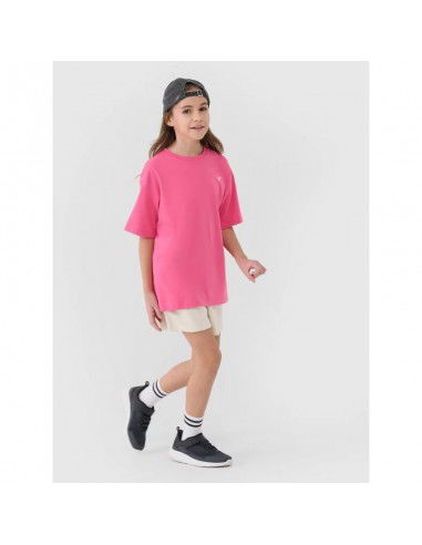 Girls' oversize plain Tshirt 4F...